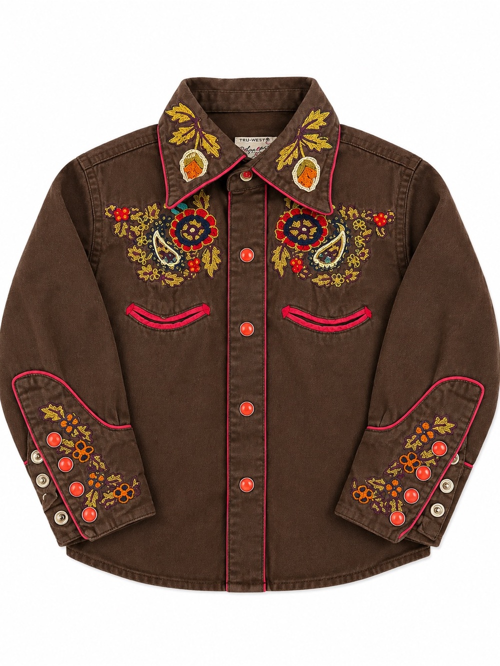 Rockmount Ranch Wear Tru-West Kids Small Embroidered Western Shirt